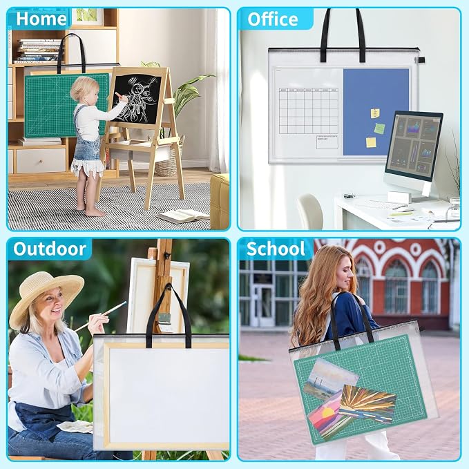 YOPCDJ 5 Pcs 25x19 inches Art Portfolio Case, Storage Chart Art Portfolio Bag - Image 5