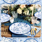 Zhehao 120 Pcs Disposable Paper Plates and Napkins Bulk Birthday Party - Image 5