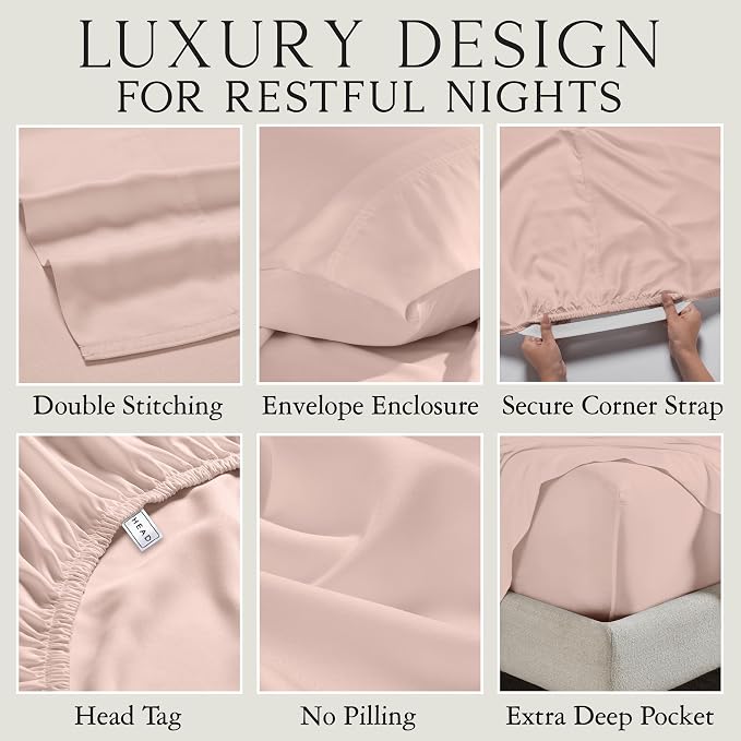 Karissa Mae Cooling Bamboo Viscose King Size Pillowcase Set | 100% FSC - Image 3