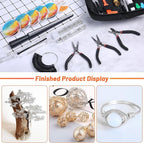 Audab Jewelry Wire Wrapping Jewelry Making Supplies Kit, Ring Sizer Measuring - Image 8