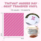 Tintnut Pink Nurse Heat Transfer Vinyl, easy cut & weed, stretch washable - Image 2
