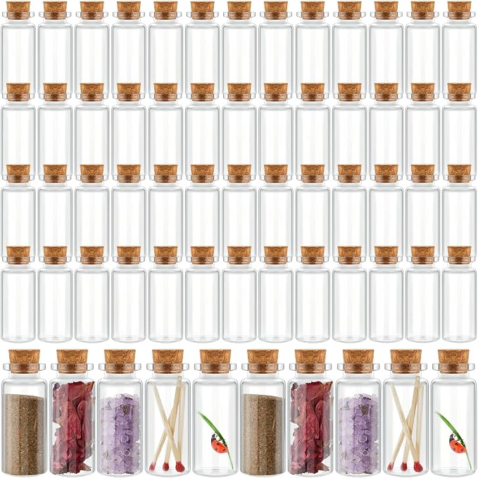 Patelai 100 Pcs Small Glass Jars by Patelai