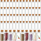 Patelai 100 Pcs Small Glass Jars by Patelai