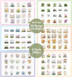 Transparent Flower Stickers for Scrapbooking - Image 7