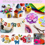 36 Rolls Craft Felt Fabric Sheets 8 x 35 Inch 1mm Felt Sheets | 36 Assorted - Image 7