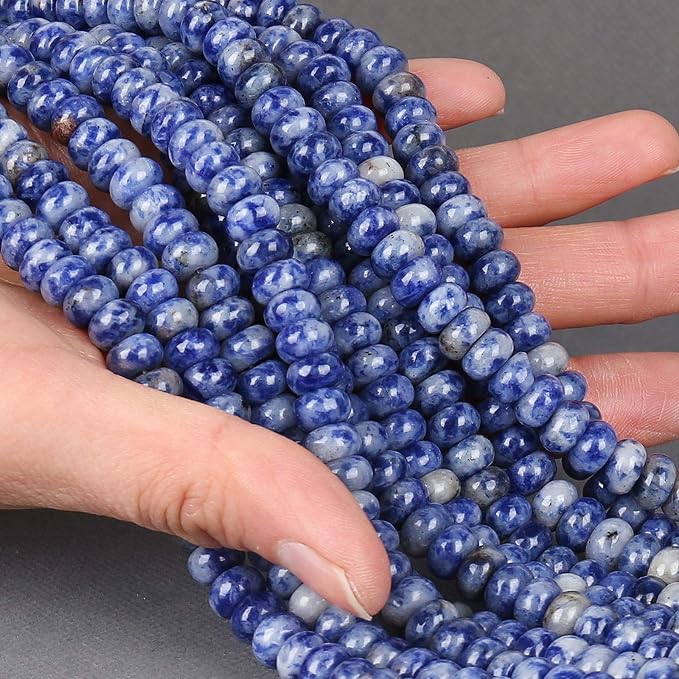 ICAI Beads 5x8mm Natural Beads Rondelle Spacer Loose Beads - Image 3