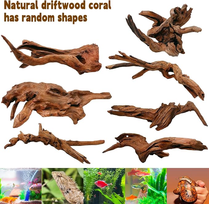 Hamiledyi Aquarium Driftwood, Natural Large 7-15in Coral Driftwood - Image 6