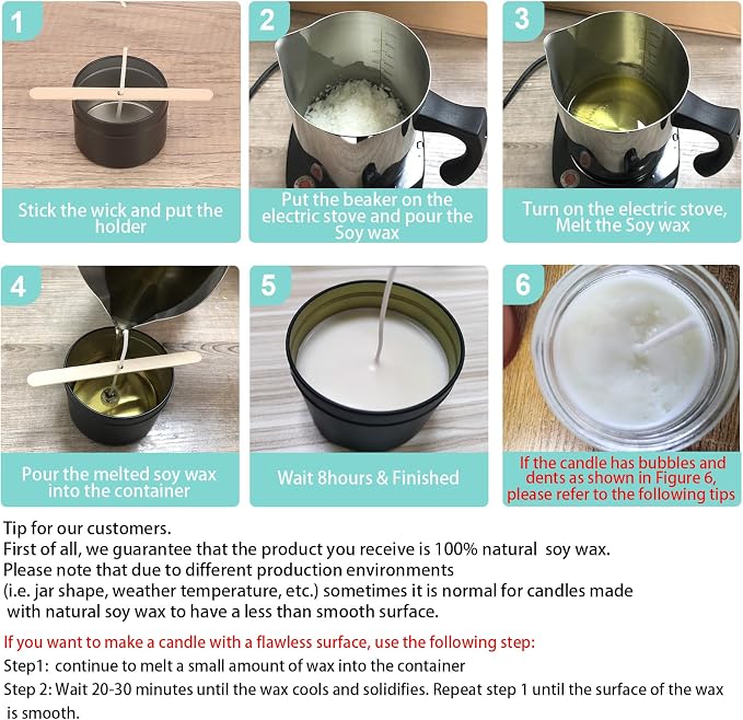 Soy Wax Candle Making Kit Supplies - Image 7