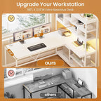 SEDETA L Shaped Computer Desk, L Shaped Corner Desk - Image 5
