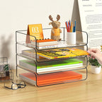 FANXIYQ 4-Tier Acrylic Paper Tray Organizer - Image 7