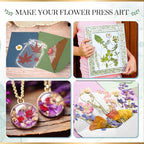 Aboofx Flower Press Kit, Craft Kits 15.7" x 11.8" 6 Layers Wooden Flower - Image 6
