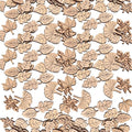 100 Pcs Unfinished Wooden Leaf Cutouts Assorted Leaf Shapes DIY Craft Supplies by Unknown