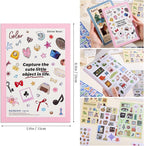 Girl's Korean Sticker Book, Food and Daily Life Theme - Image 3