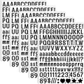 Letter Stickers 0.5 inch, Self-Adhesive Vinyl Waterproof ABC Letter Stickers by Unknown