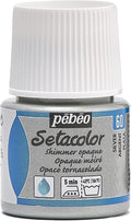 PEBEO 295-060 Setacolor Opaque Fabric Paint 45-Milliliter Bottle, Shimmer Silver by Unknown