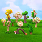 Cayway 19 PCS Miniature Fairy Garden Tree Plant Ornament, Mixed Model Trees - Image 5