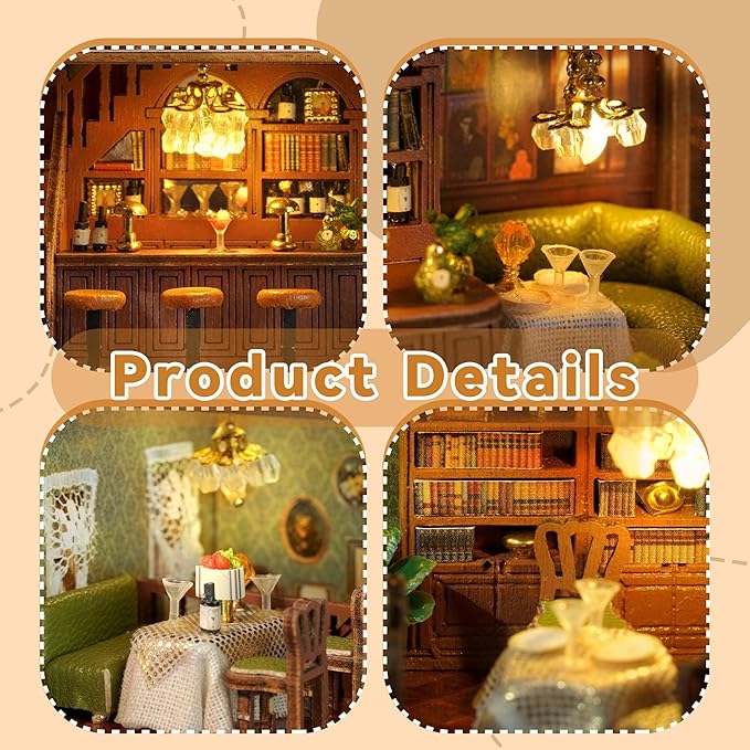 Flever Dollhouse Miniature DIY House Kit Creative Room - Image 5