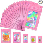 JETMORE 100 PCS Mylar Bags, Resealable Bag by Jetmore