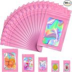 JETMORE 100 PCS Mylar Bags, Smell Proof Bags, Resealable Bags by Jetmore