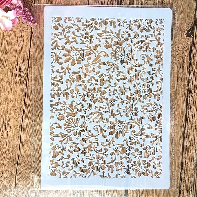TIAMECH A4 Reusable Leaves Stencil by TIAMECH