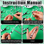 Landical 564 Pcs DIY Bead Keychain Kit Key Chain Making Craft Adjustable Letter - Image 2