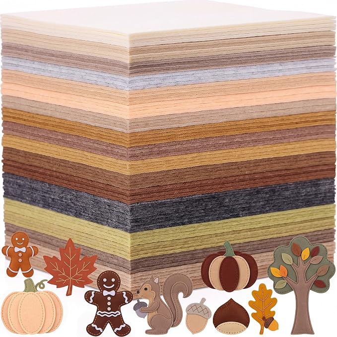 Tegeme 100 Pcs 8 x 12 Inches Felt Fabric Sheet by Tegeme