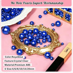 2000PCS Pearls for Crafting, RoyalBlue No Hole Beads for Centerpieces Vases - Image 3
