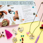 STMT DIY Wooden charm & Tassel Jewelry Art & Craft Kit by Horizon Group USA - Image 3