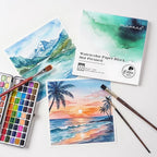 Fuumuui Watercolor Paper Block 8x8 Inch, Smooth Surface 100% Cotton Watercolor - Image 8