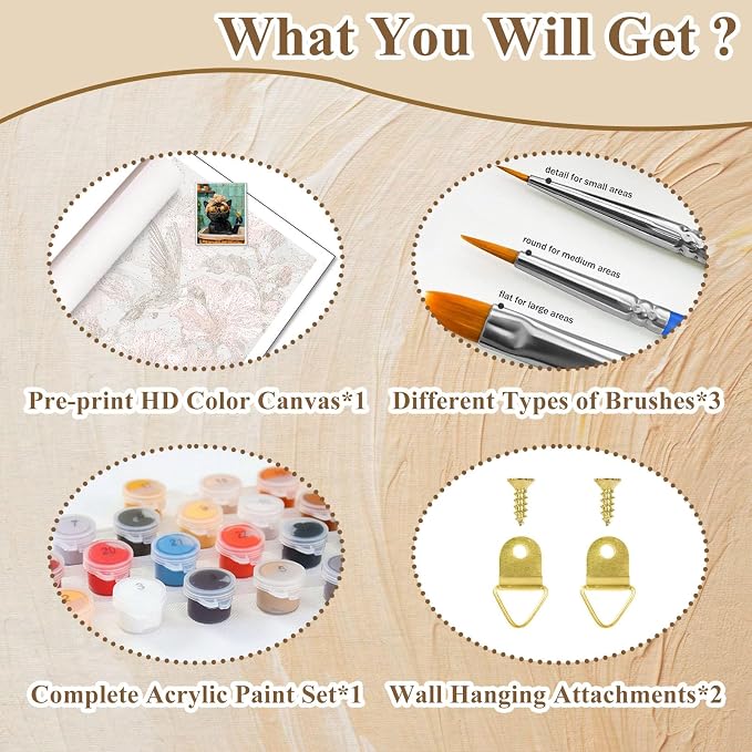 HMZephitiquc Funny Paint by Numbers Kit - Image 6