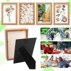 VOKOY 5 Pack 4" x 6" Shadow Box Frame, Small Wood Hollow Picture Frame - Image 5