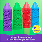 Kinetic Sand Stamp N' Roll Multipack, 12 oz Moldable Sand, Sensory Toys - Image 2