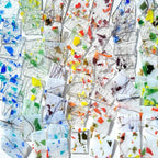 ILLUCKAI 2.2lb Stained Glass Scraps Floral Patterns Collection, Irregular by ILLUCKAI