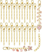 FIVEIZERO 30Pcs Gold Keychain Making Kit, Swivel Snap Hook & Lobster Clasps | by FIVEIZERO