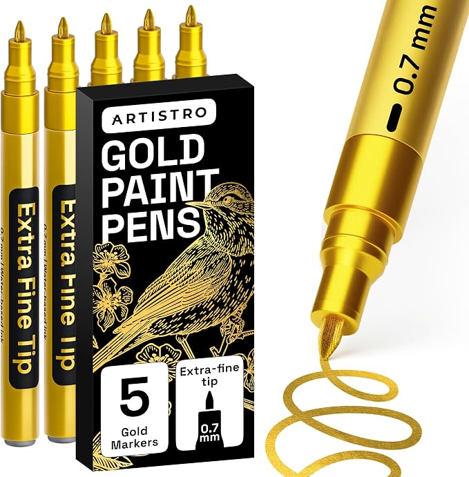ARTISTRO Gold Paint Pens by ARTISTRO