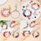 10PCS Beadable Keychain Bars Mixed Color Chain Keychains Key Chain Making Kit - Image 8