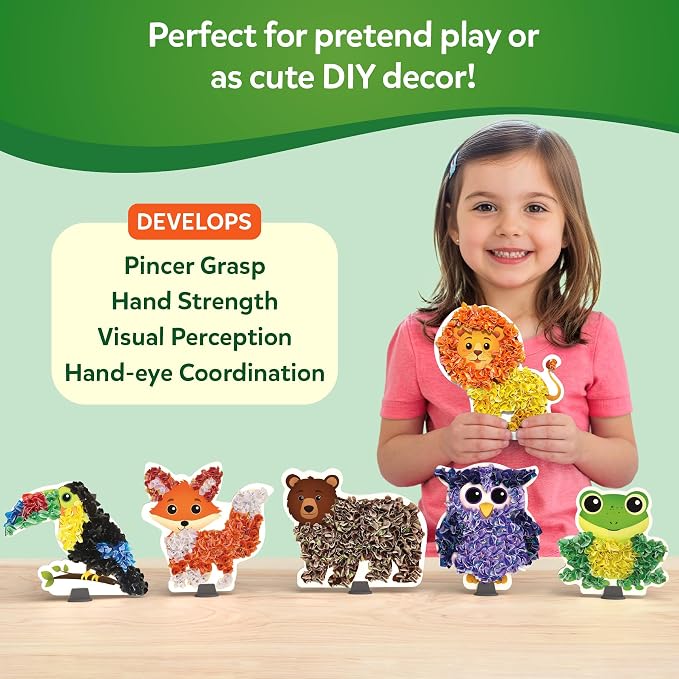 Skillmatics Poke-in Art – Animals, Mess-Free DIY Wood Craft Kit - Image 5