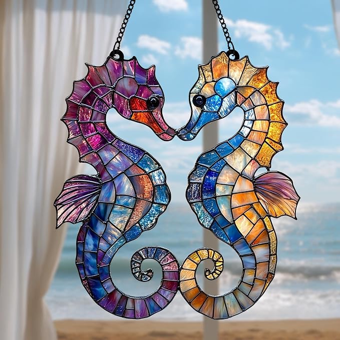 Seahorse Acrylic Suncatcher - Image 2
