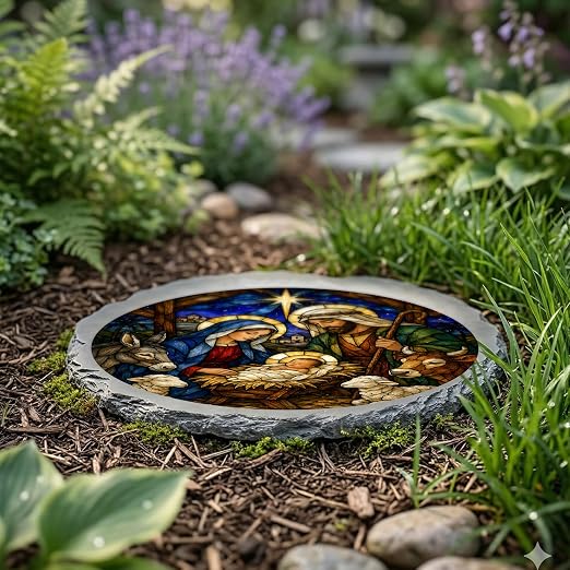 Magnolia Garden 10-Inch Christmas Nativity Stepping Stone - Image 4
