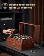 ProCase Watch Box for Men, 24 Slots Watch Display Holder - Image 3