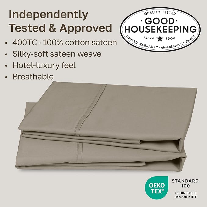 California Design Den Standard Queen Size Pillowcase Set - Image 2