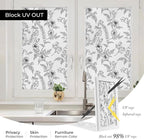 ADD.HERES Window Privacy Film, Colorful Floral Window Stickers, Removable DIY - Image 5