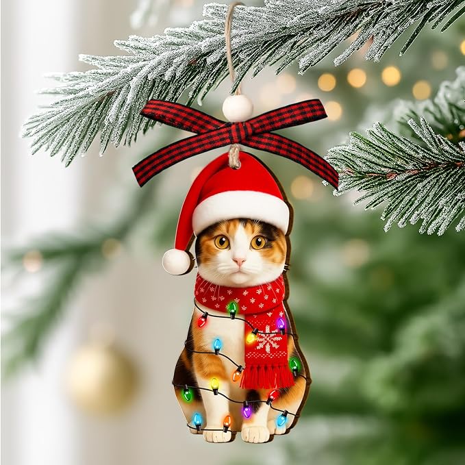 Calico Cat Ornament - Image 4
