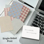 PRSTINCOL Scrapbook Paper, 16 Sheets 4.1x5.8 Inch Vintage Stripe Style - Image 6