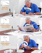 30X 10X Magnifying Glass with Light and Stand, 5 Color Modes Stepless Dimmable - Image 7