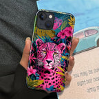ZHEGAILIAN Case for iPhone 15, Panther Leopard Flower Durable Shockproof - Image 5
