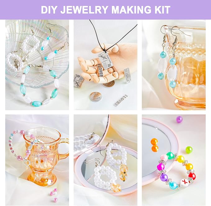 Jewelry Making Kit, Supplies Includes Beads, Instructions, Wire - Image 4