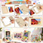 RYKOMO 42 Pack DIY Wooden Picture Frames, Unfinished Solid Wood Photo Picture - Image 5