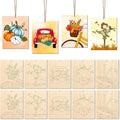 COCHIE 10PCS Large Fall Unfinished Wood Crafts to Paint by COCHIE