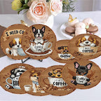 8 Pack Diamond Art Coasters, Coffee Dog Diamond Painting Coasters Kits | Dog - Image 5